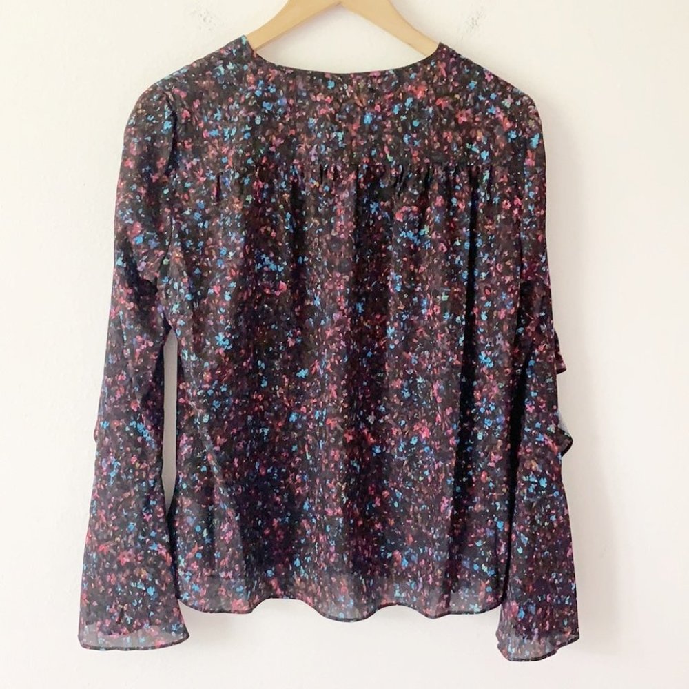 NWT Parker Ruffle Long Sleeve Blouse - Picture 4 of 8